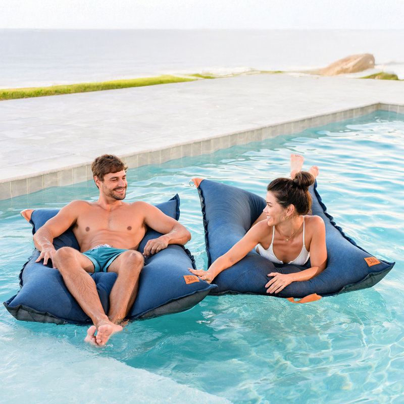 Flotteur Big Joe Lux Lagoon, Bleu, Lux Lagoon Lounger