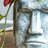 5X5.5X9" Easter Island Cement Planter