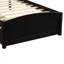 Lit plateforme simple avec deux tiroirs, espresso-1966058815