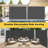 VIVOHOME 138'' W x 71'' D Fabric Cover Retractable Side Awning