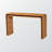 Karine Light Honey Console Table in Woven Rattan Bohemian Style, 30.28" H X 51.83" W X 14.62" D