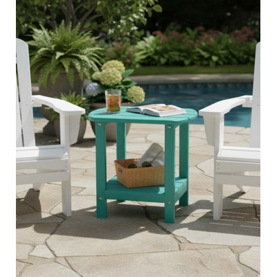 Rectangular Outdoor Side Table - 12.5 cm W 16.5 cm D