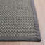 Tapis de couleur unie en sisal naturel avec latex-15107592