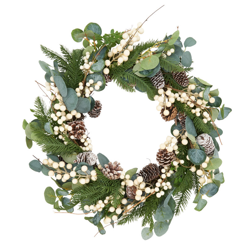 Faux Mixed Assortment Polyester 26'' Wreath