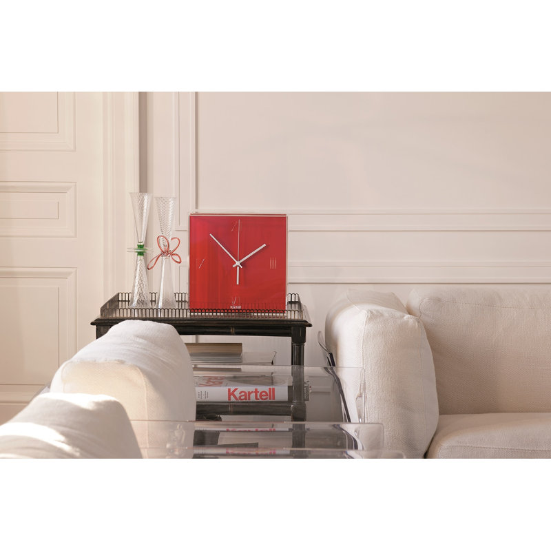 Tic Tac Analog Wall Clock, Red