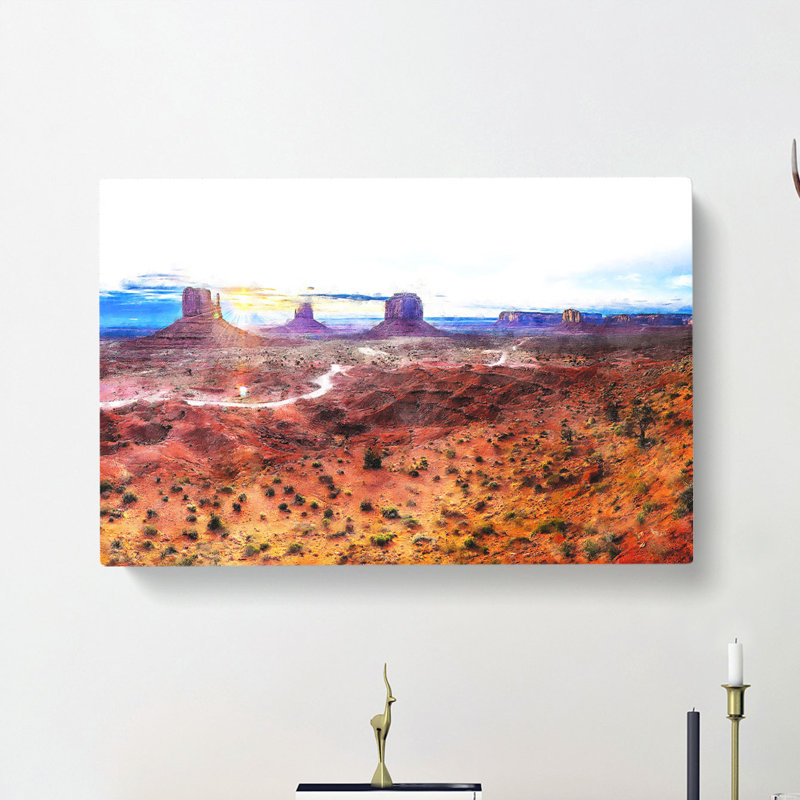 Monument Valley - Wrapped Canvas Print, 35cm H x 50cm W x 3cm D