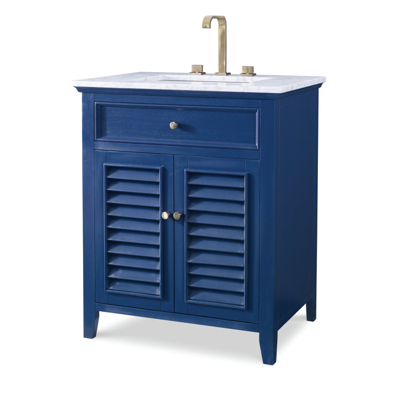 Louvered 30'' W Single Vanity