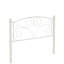 Lit double en métal au look moderne, structure pour la longévité, silencieux et stable, facile à assembler, sans sommier tapissier, pour matelas de 8 pouces ou plus, limite de poids de 600 lb, blanc