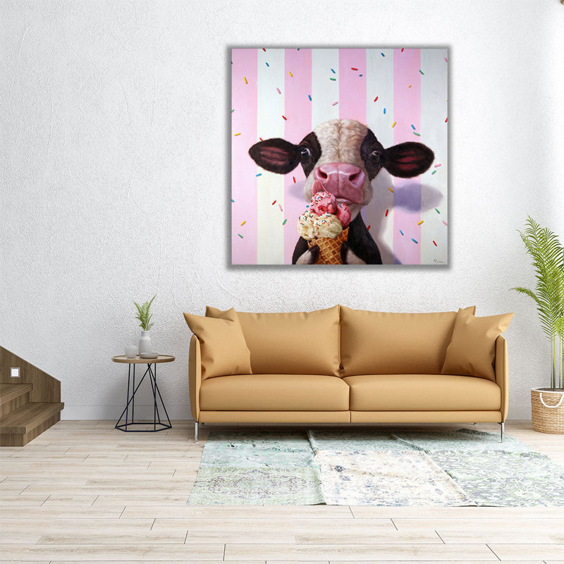 Mooo-Licious - reproduction d'art sur toile, H 20 po x l 20 po