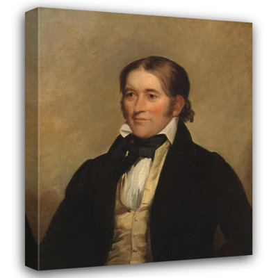 "David Crockett" par Chester Harding - Toile tendue avec châssis