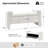 Albira Modern 45.5" Drop-down Storage Boucle Bench with Sturdy Wooden Frame-1225037482