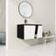 Meuble-lavabo mural flottant 32 po avec lavabo simple et porte d'armoire à fermeture en douceur 32 po-942223829