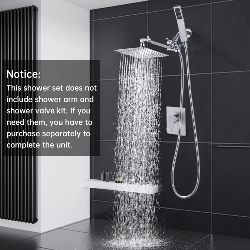 Rain Dual Shower Head 2.5 GPM GPM