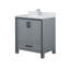 Ensemble de meuble-lavabo avec plateau en marbre de culture et robinet-1838107286