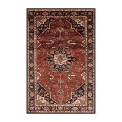 Machine Washable Persian Brown Area Rug