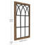Miroir mural arqué pour fenêtre, H 37,5 po x l 24 po, brun-1593044706