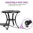 Wadena Round Outdoor Dining Table Umbrella Hole , 30.7 " W 30.7 " D