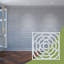 Panneaux muraux décoratifs en acrylique Edinburg, grand, l 23 3/8 po x H 23 3/8 po x T 1/8 po, blanc-1882587505-1882587507