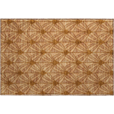 Premium Machine Washable Mayfield AMF2426 Striped Rug