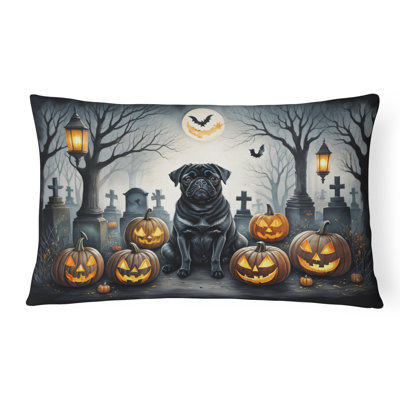 Coussin décoratif noir Halloween
