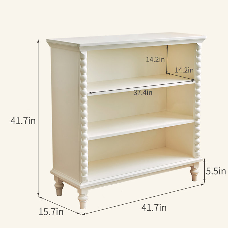 Bibliothèques rétro en bois massif noyer, (4 tablettes) H 53,9 po x l 29,9 po x P 15,7 po