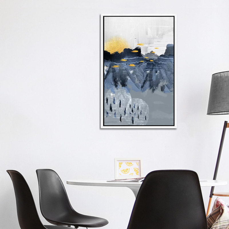 Abstract Landscape I by Urban Epiphany - Gallery-Wrapped Canvas Giclée on Canvas, White Floater Frame