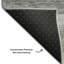 Tapis argenté de qualité supérieure lavable à la machine Tweedy-1074304877