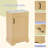 20" W Bathroom Vanity With Sink, Bathroom Storage Cabinet With Soft Closing Door, Storage Rack And Adjustable Shelve, Natural Wood