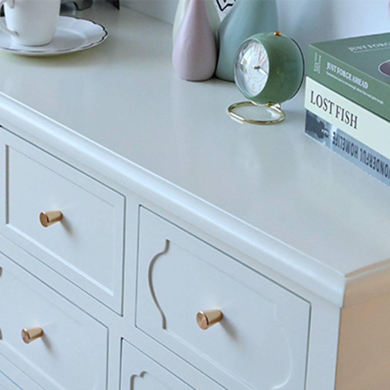 Armoire d'appoint à plusieurs tiroirs Modern Home, Blanc cassé / blanc