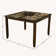 Centeno Capitola Faux Marble Large Pub Table with Removable 18" Lazy Susan, Espresso
