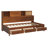 Twin Size Wooden Daybed With 3 Storage Drawers, Upper Soft Board, Shelf, And A Set Of Sockets And USB Ports-1446729272