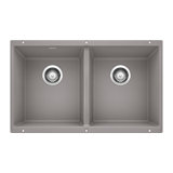 Precis SILGRANIT 29" L X 18.13'' W Double Bowl Undermount Kitchen Sink