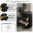 Barvelle Modern Classic 21.1" Solid Wood Fully Assembled 2 Drawer Nightstand-1301112905