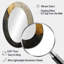 Black Gold Adorned Poteries - Abstract Oval Decorative Mirror On Metal-1893871915