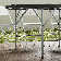 Round Foldable Plastic Table Collapsible Circular Steel Frame with Carry Handle