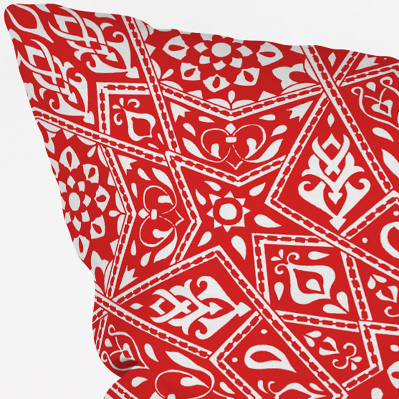 Coussin extérieur amirah, 20 po x 20 po, Rouge