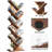 10-Tier Tree-Shaped Bookcase, Freestanding Wooden Bookshelf For Compact Spaces, Storage Organizer Shelving For Books/Cds/Magazines, Floor-Standing Book Rack-362192573