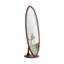 Miroirs ovales en bois massif