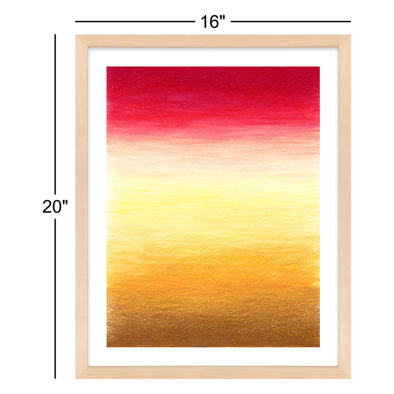Tie-Dye Sunset Painting by Katy Montica, 16" W x 20" H, Maple
