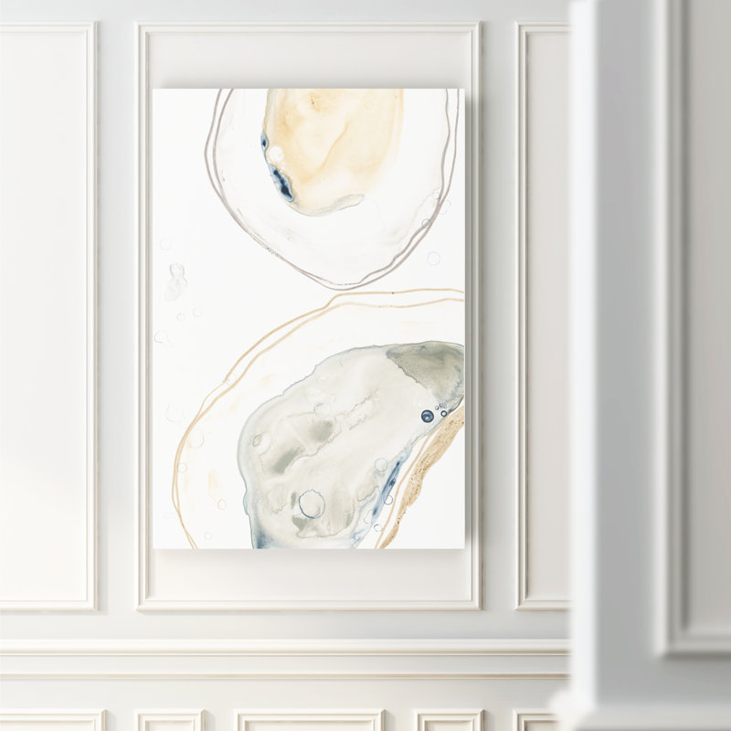 «Ocean Oysters I», reproduction sur toile, H 27 po x l 18 po x P 1 po, Toile tendue, Sans cadre