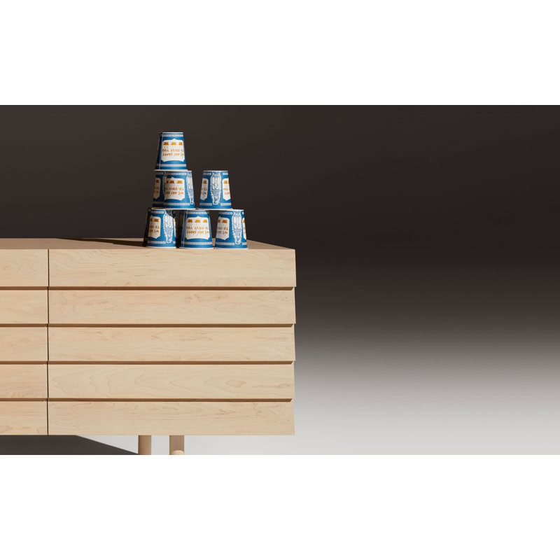 Lap 72'' W Sideboard, Whitewashed Maple