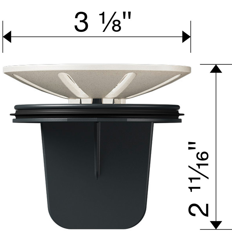 BLANCO PLASTIC WASTE FLANGE SOFT WHITE, Soft White