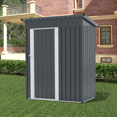 5 Ft. W X 3 Ft. D Metal Shed With Single Door
