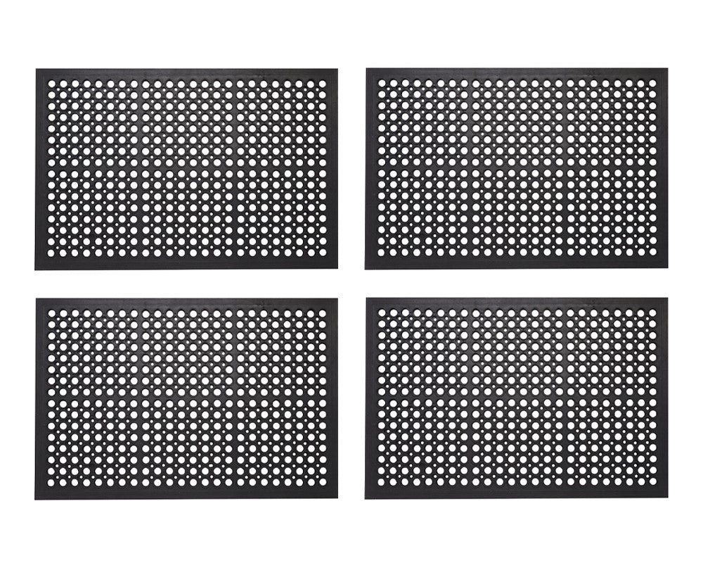 Ervine Non-Slip Indoor / Outdoor Doormat (Set of 4) Symple Stuff