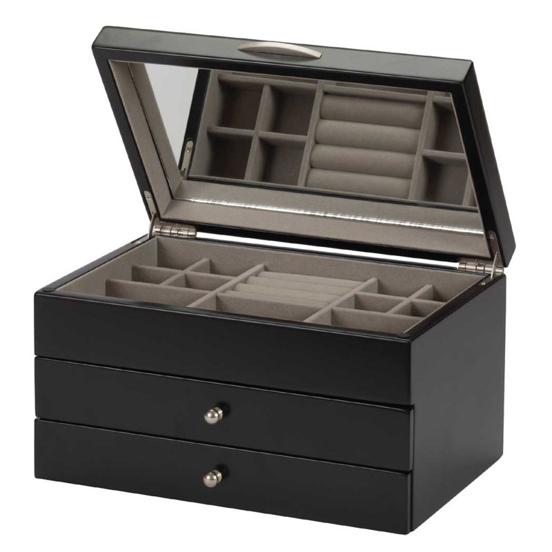 Ella Wood Jewellery Box +, Black