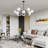12-Light Dimmable Modern Globe Sputnik Chandelier in Black-537583918-538134918