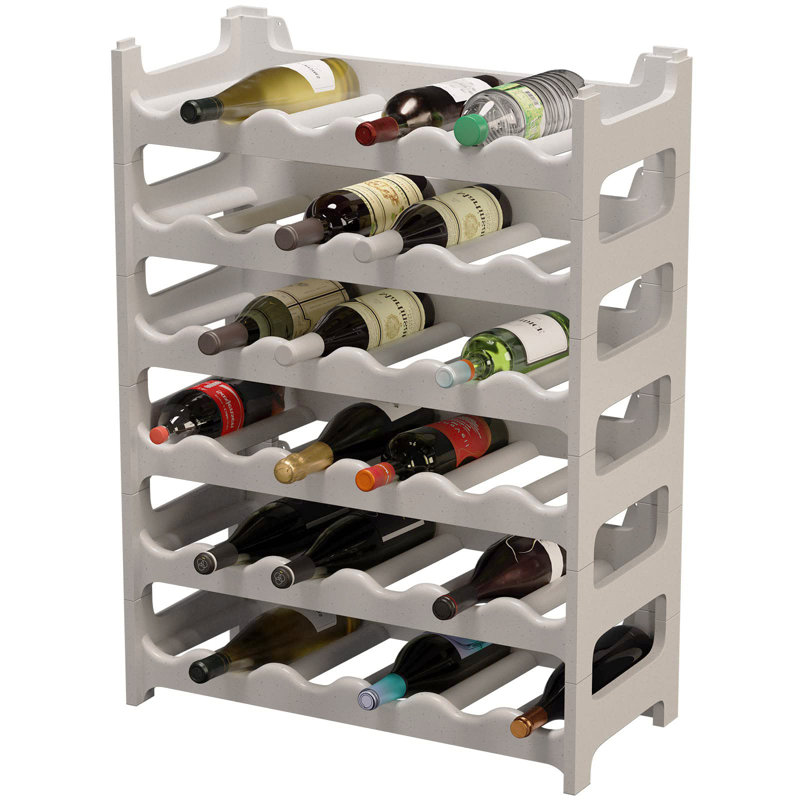 Karstynn 36 - Bottle Wine Bottle Rack, Granite grey