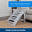 Cozy Up Folding Pet Steps 25" Grey-111313295-111313297