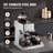 12 Cup Commercial Drip Coffee Maker With 4 Glass Carafes And 4 Warmer Plates, Stainless Steel Coffee Brewer For Office And Restaurant Use