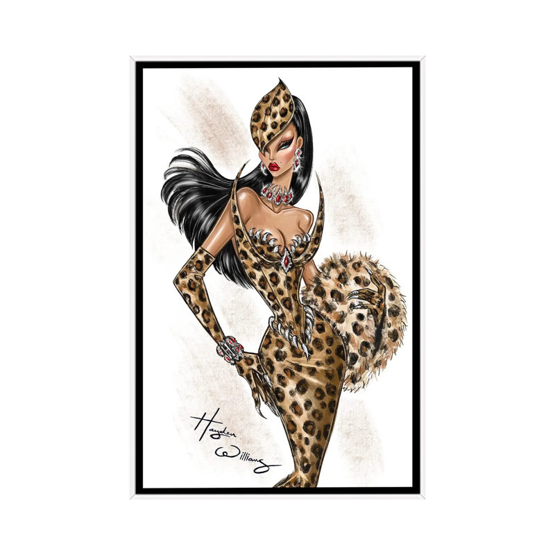 Here Kitty, 60" H x 40" W, Impression sur toile flottante sans passe-partout, White